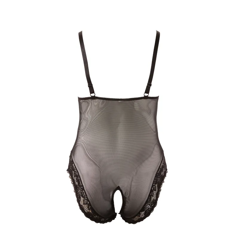 Body mit offenem Schritt schwarz vom Cotelli Collection