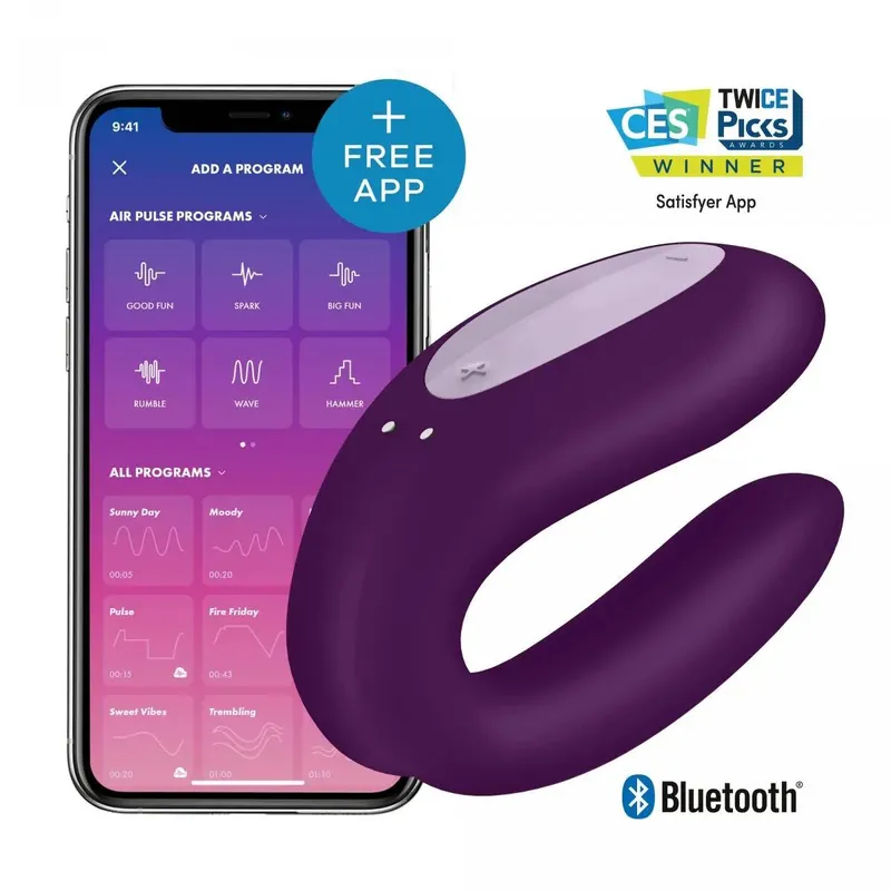 Satisfyer Double Joy Paarvibrator - Violet
