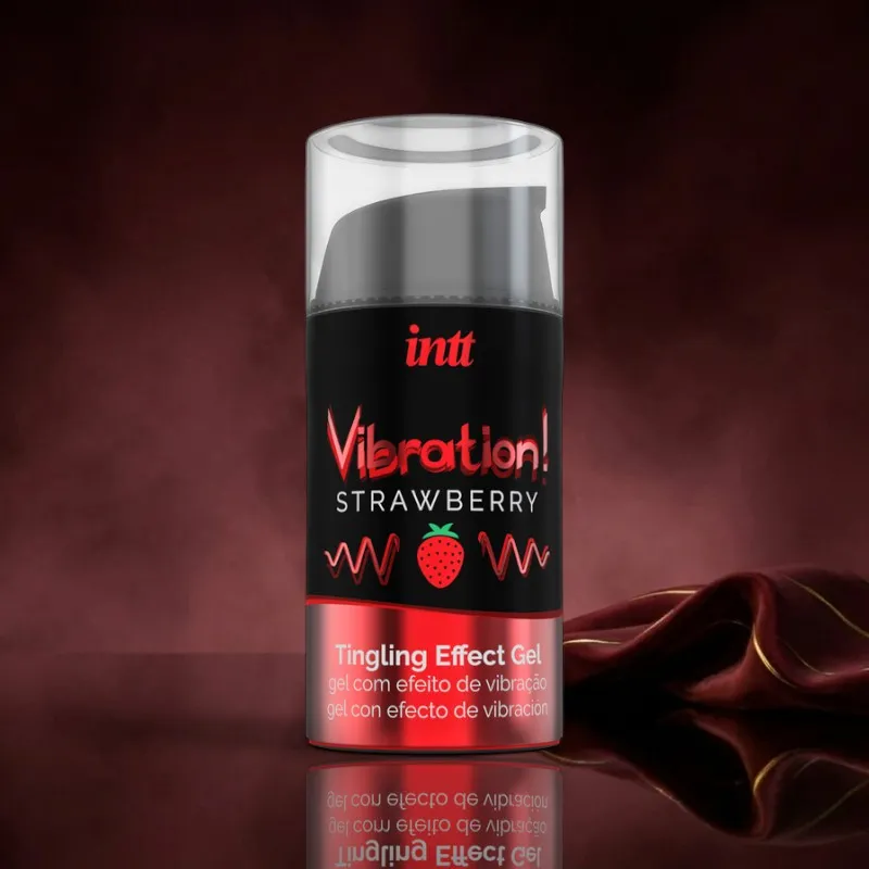 Vibration! Strawberry Tintelende Gel 15 ml