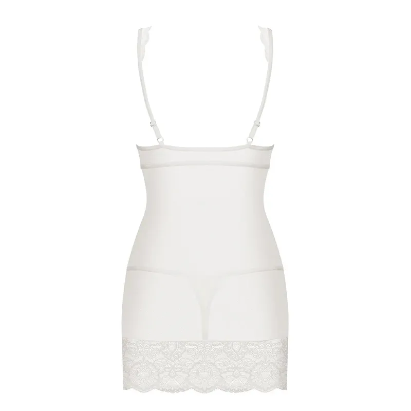 Chemise, Babydoll 853-CHE-2 weiß - S/M