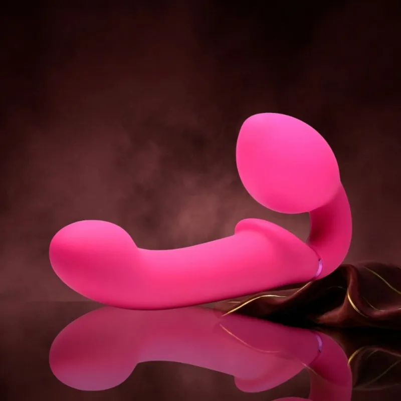 G-Pulse Vibrierender halterloser Dildo mit Fernbedienung - Rosa
