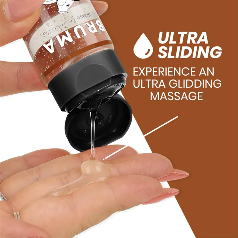 Bruma Premium Massageöl mit Wärmeeffekt Cupcake Geschmack 3 In 1 - 100 ml