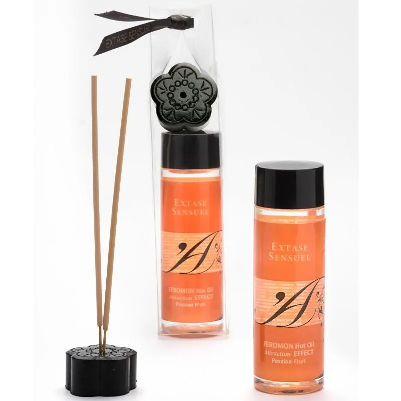 Extase Sensual Massageöl mit wärmeeffekt mit Passionsfrucht Pheromonen - 100 ml