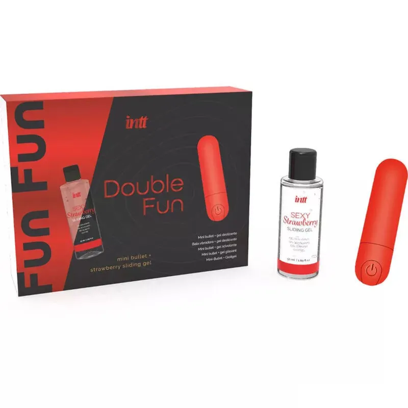 Intt Bullet-Vibrator + Gleitgel Erdbeere - 50 ml