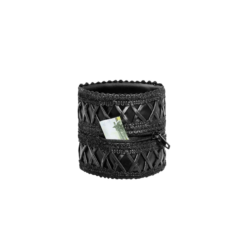 Handgelenk-Geldbörse F326 mit verstecktem Reißverschluss - OS