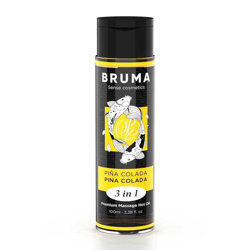 Bruma Premium Massageöl mit Wärmeeffekt Pina Colada Geschmack 3 In 1 - 100 ml
