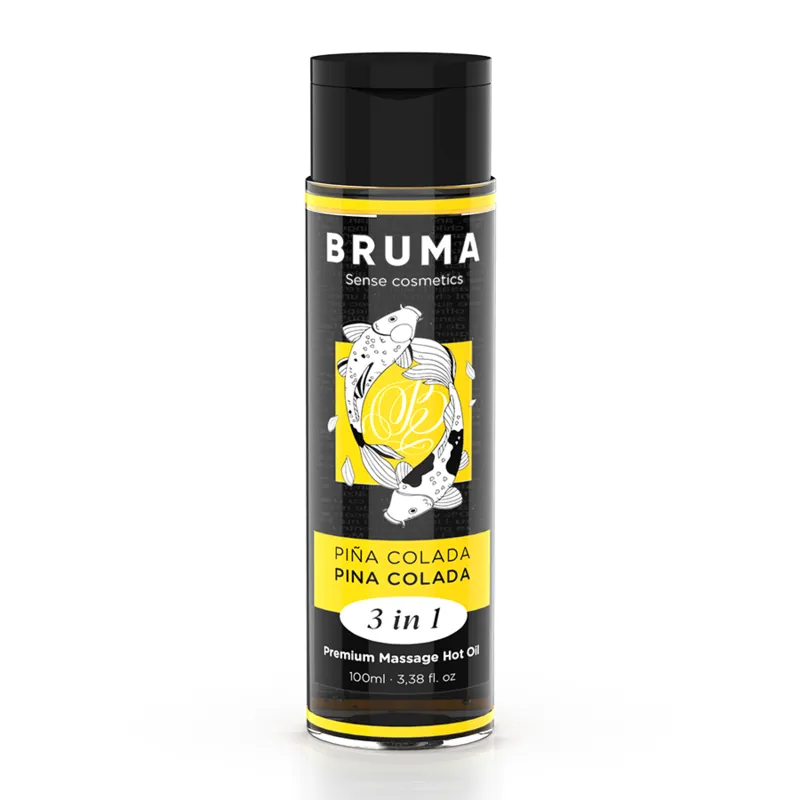 Bruma Premium Massageöl mit Wärmeeffekt Pina Colada Geschmack 3 In 1 - 100 ml