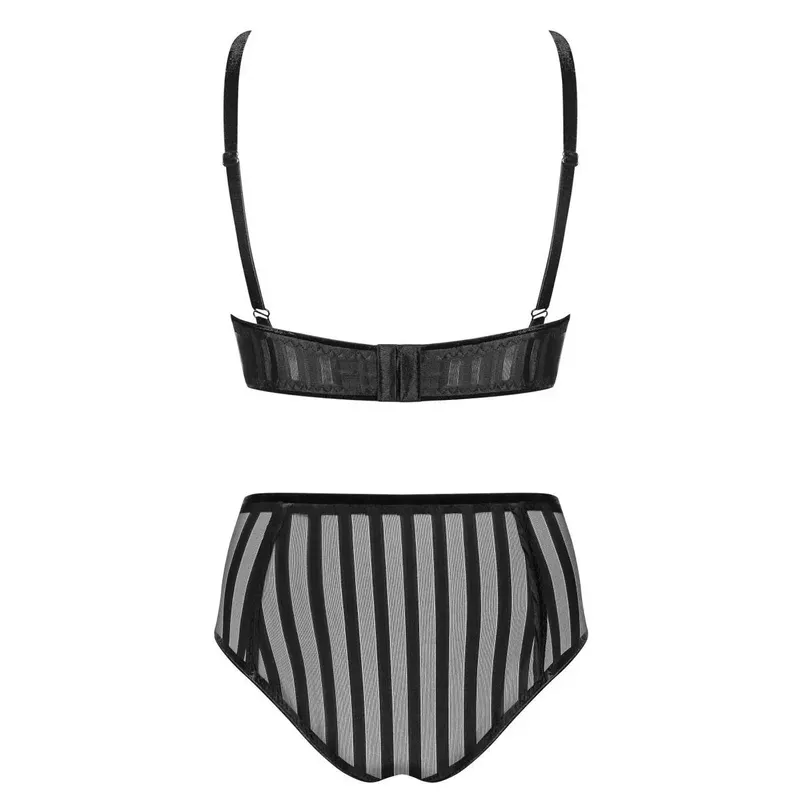 121418 Set aus High Neck Bügel-BH und Panty - S (BH 70C/75B & Panty 36)