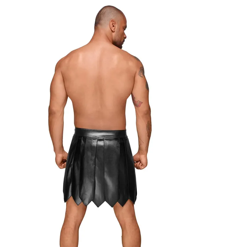 Ecoleather Gladiator Rock mit PVC Zierfalten  - XL