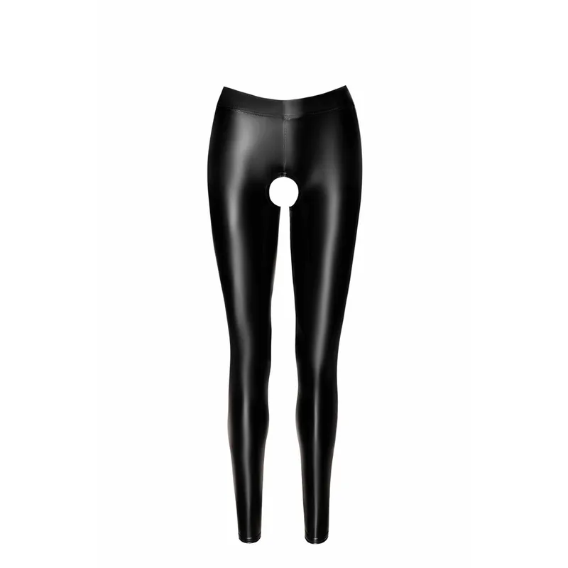 Wetlook Leggings F304 ouvert - 3XL