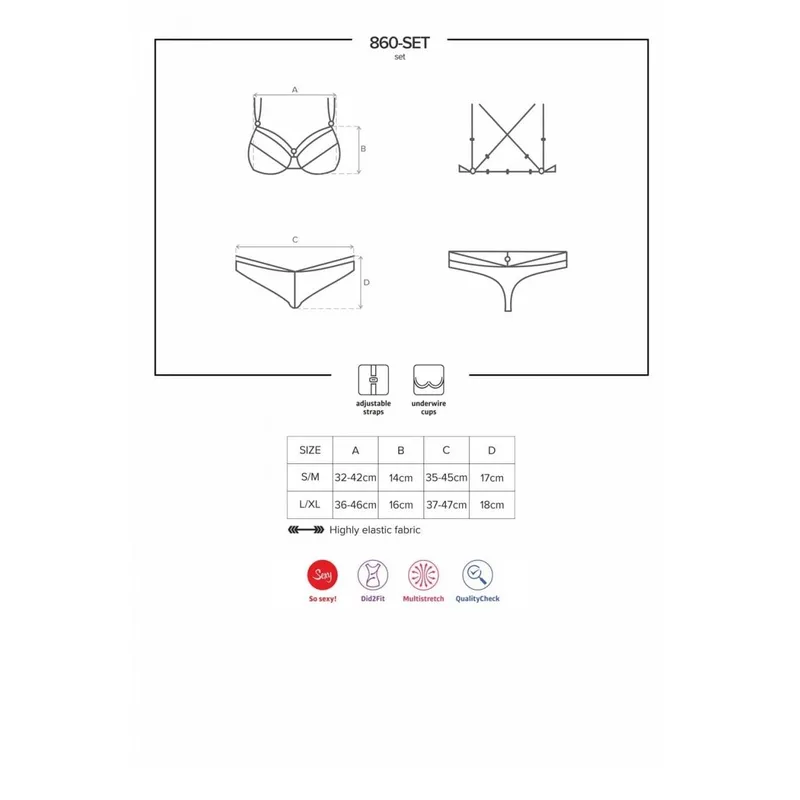 860-SET-1 Set schwarz Größe: S/M