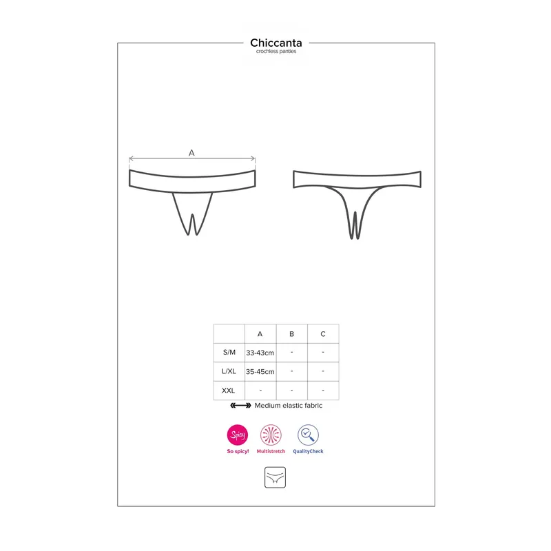 Chiccanta Crotchless Panties Größe: L/XL