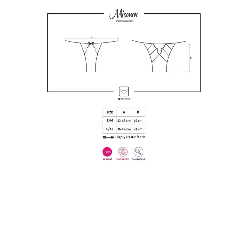 Miamor Crotchless Panties Größe: S/M