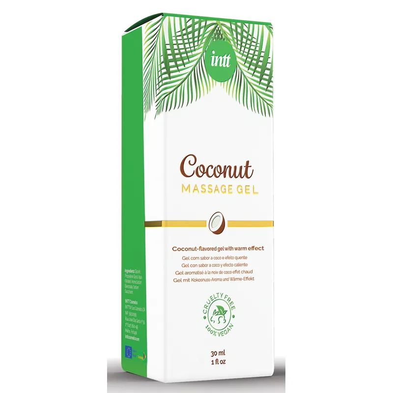 Intt veganes wärmendes Massagegel Bio Coconut - 30 ml