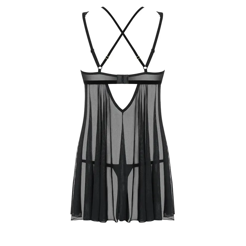 Babydoll 873-BAB-1 schwarz von Obsessive