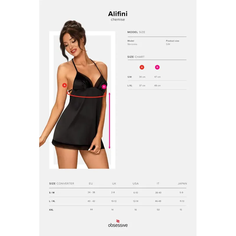 Chemise Alifini schwarz - S/M