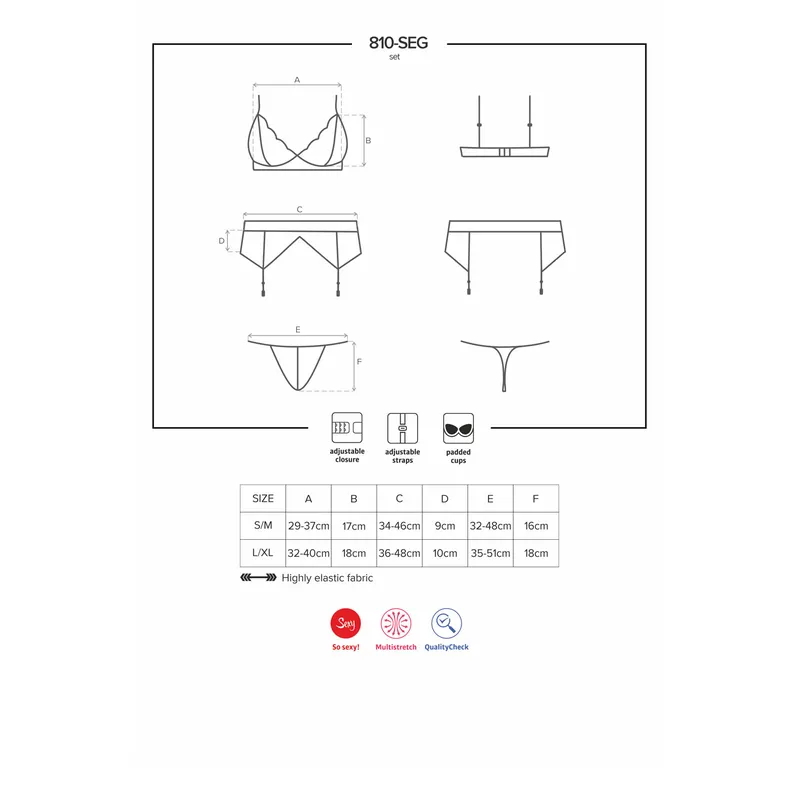 810-SEG-2 Set weiß Größe: S/M