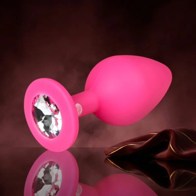 Diamond Analplug mittlgroß - pink