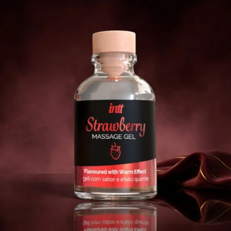 Intt wärmendes Massagegel Erdbeere - 30 ml