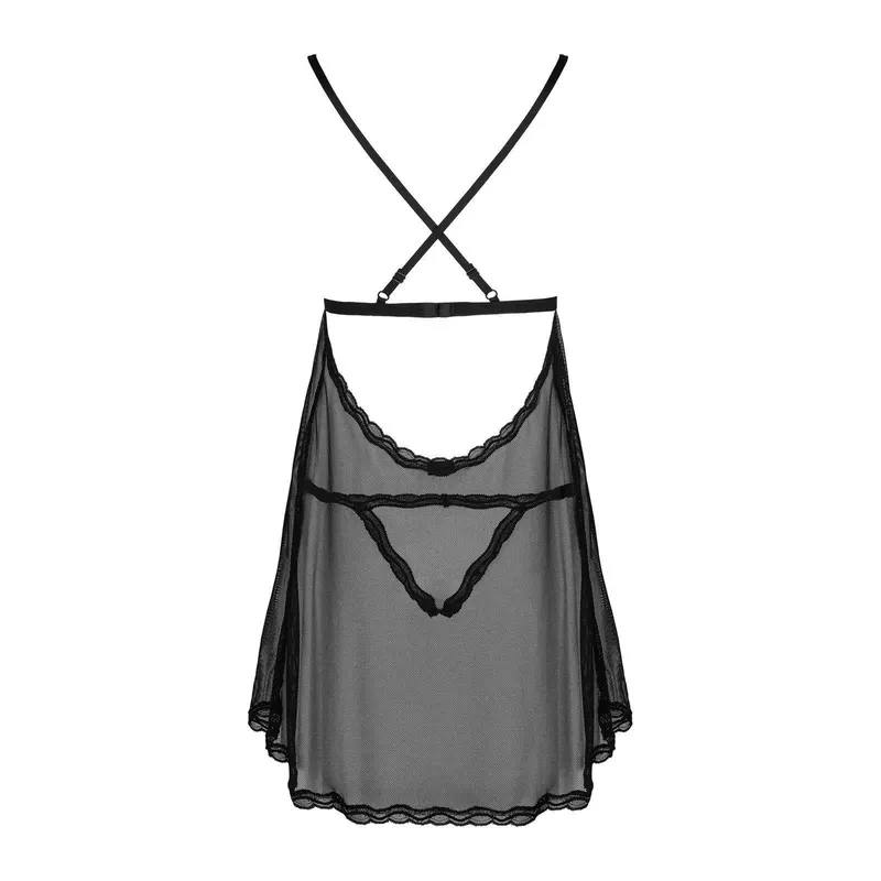 Babydoll und String Sedila schwarz - L/XL