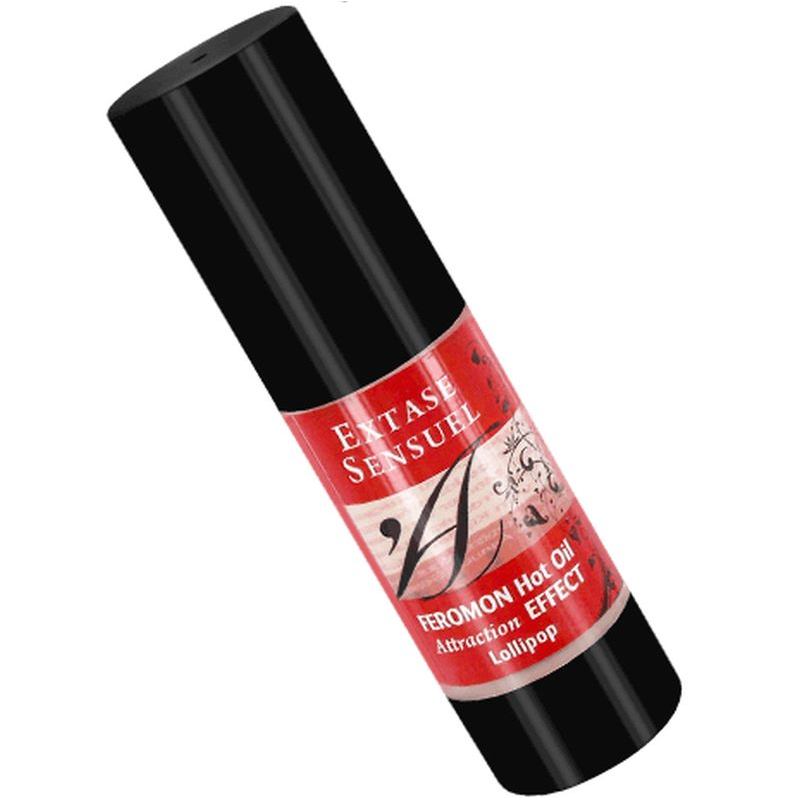 Extase Sensual Massageöl mit Wärmeeffekt und Lollipop Pheromonen - 30 ml