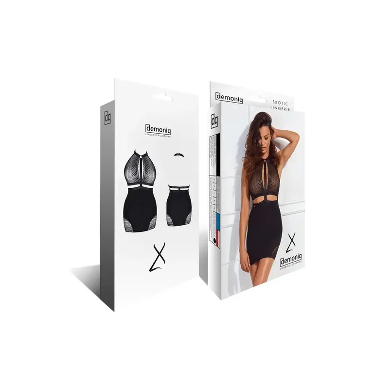 Schwarzes Minikleid LXManuela001 - XXL