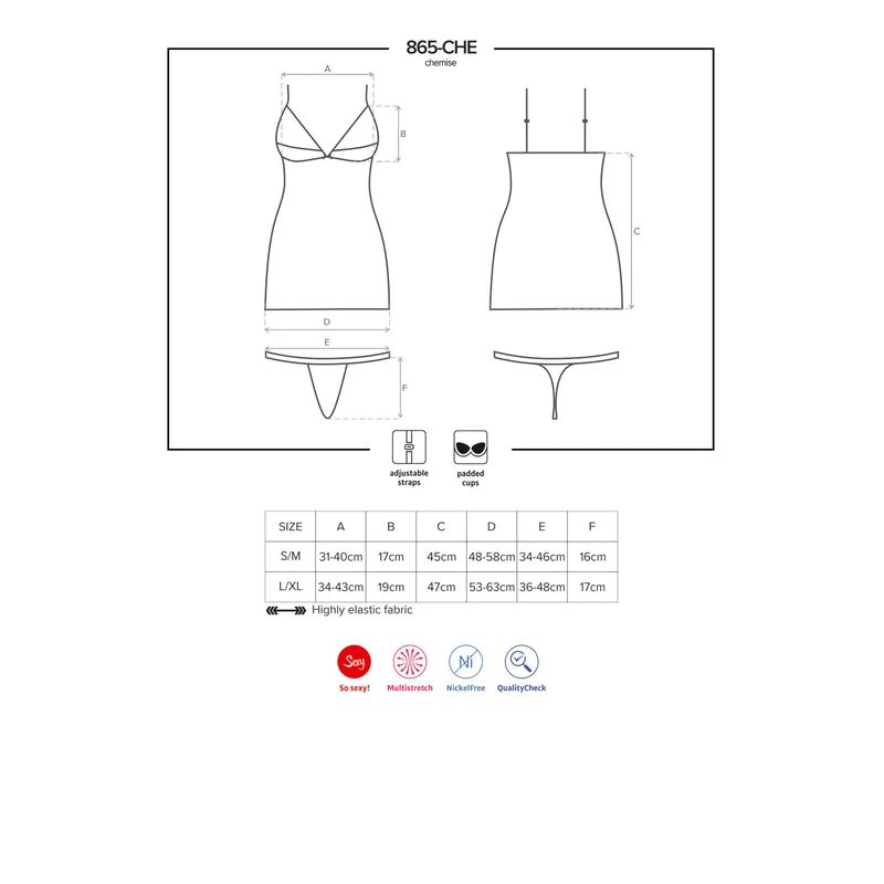 Chemise 865-CHE-1 schwarz - L/XL