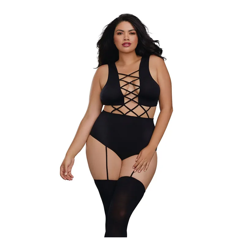 Bodystocking DR0312 schwarz Größe: One-Size