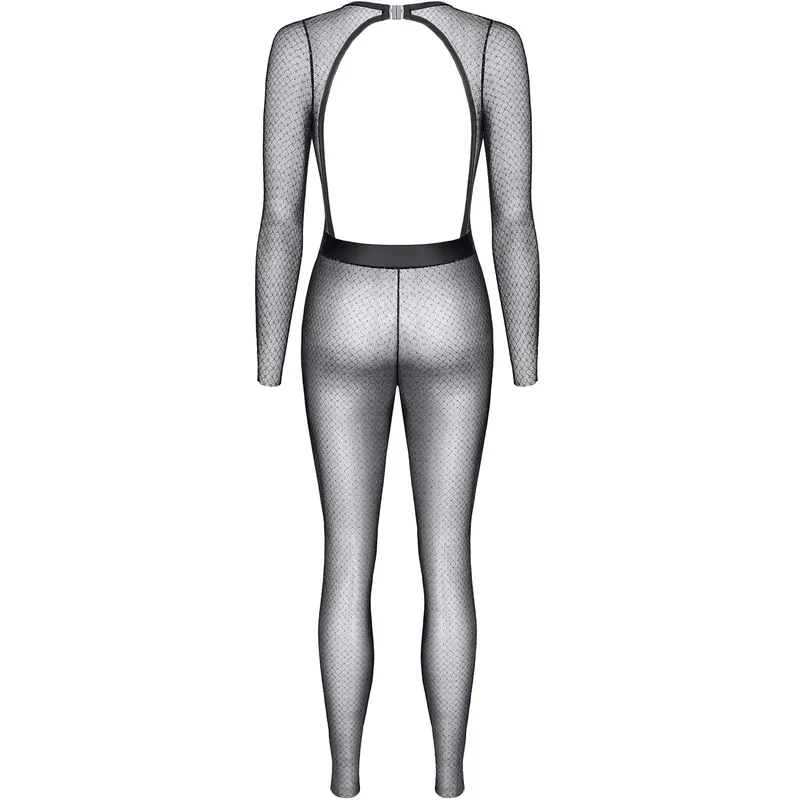 Schwarz/silbernes Jumpsuit STEdvige001 - XXL