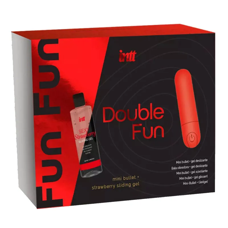 Intt Bullet-Vibrator + Gleitgel Erdbeere - 50 ml