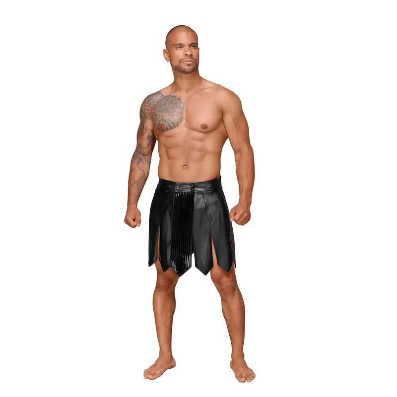 Ecoleather Gladiator Rock mit PVC Zierfalten  - XL