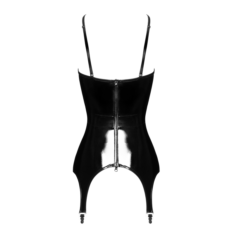 Dominae Venom Corsagen-Kleid F381 schwarz - 3XL
