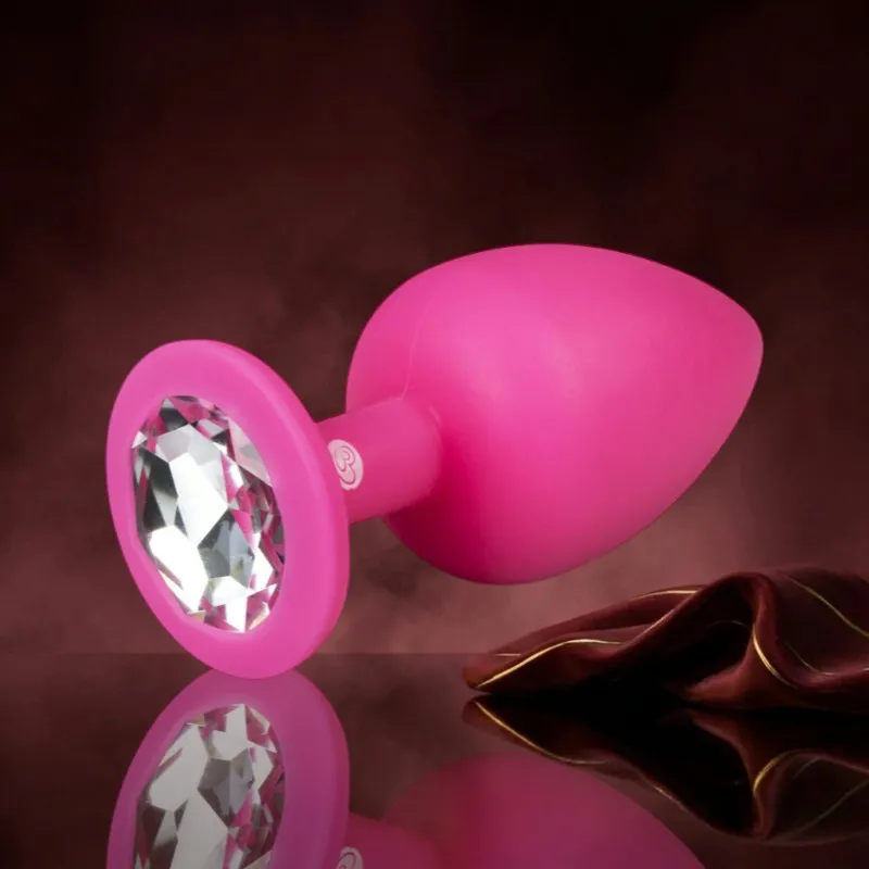 Diamond Analplug groß - pink