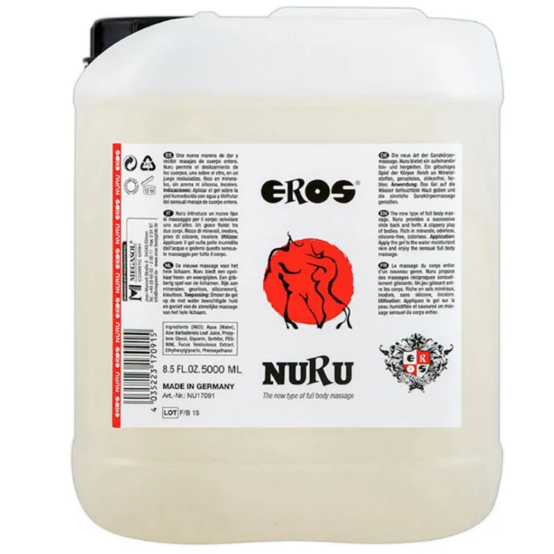 Eros Nuru Massageöl reich an Mineralien - 5 L