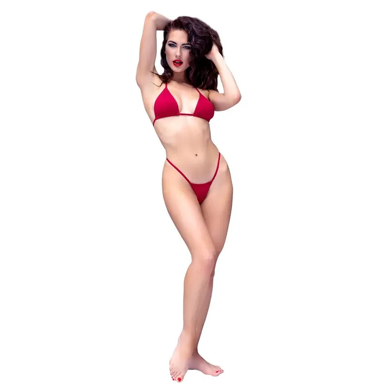 Bikini-Set CR4449 rot S/M von Chilirose