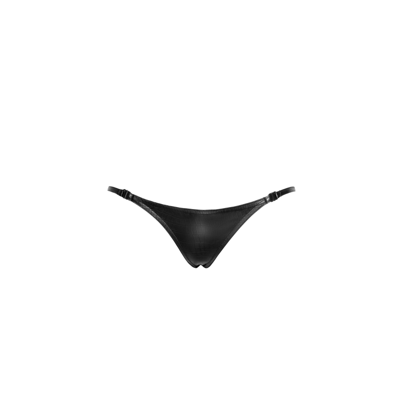 Snake Wetlook String P012 schwarz - 3XL