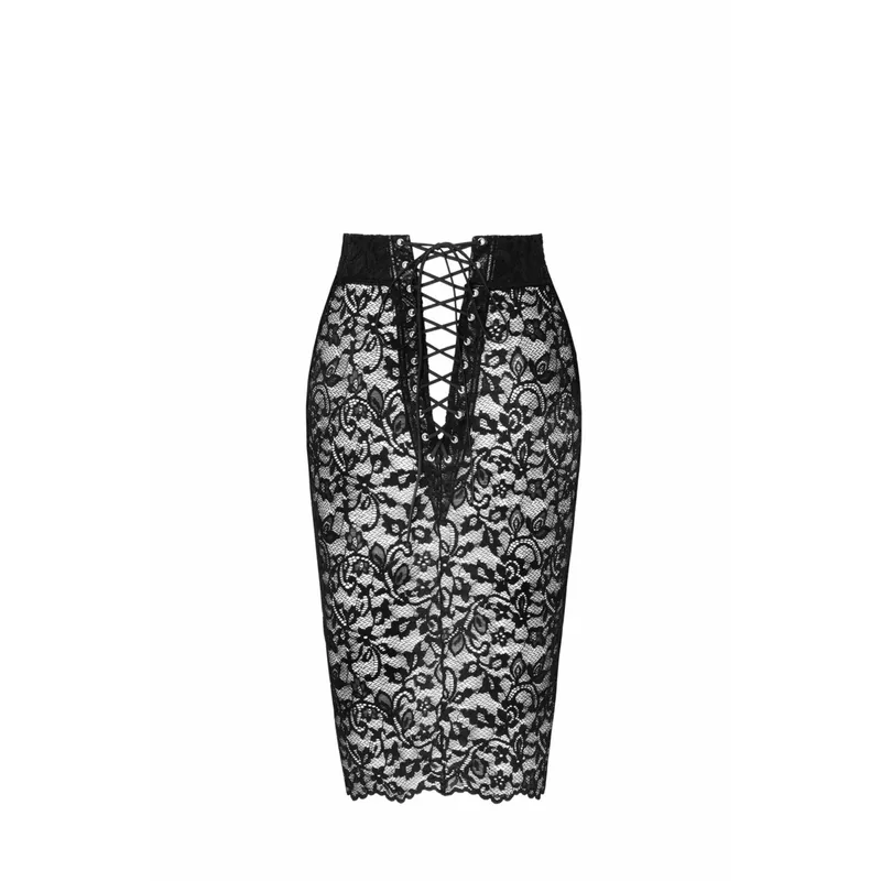 Halblanger Rock F302 aus Spitze- 3XL