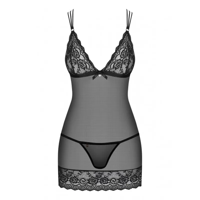 Chemise 854-CHE-1 schwarz - S/M