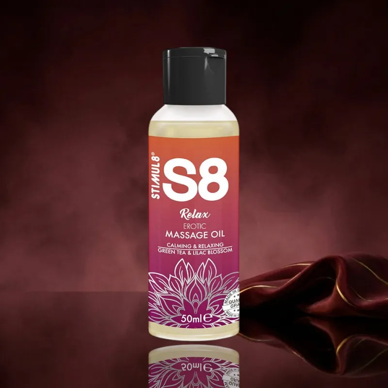 Stimul8 S8 Relax Erotisches Massageöl Grüner Tee - 50 ml