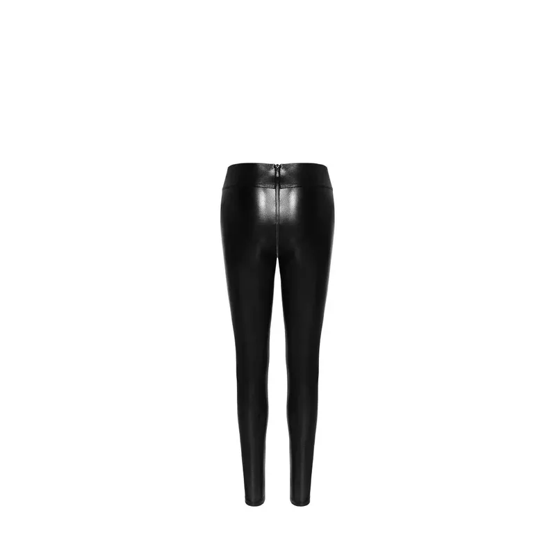 Snake Wetlook Leggings mit Reißverschluss F274 - 3XL