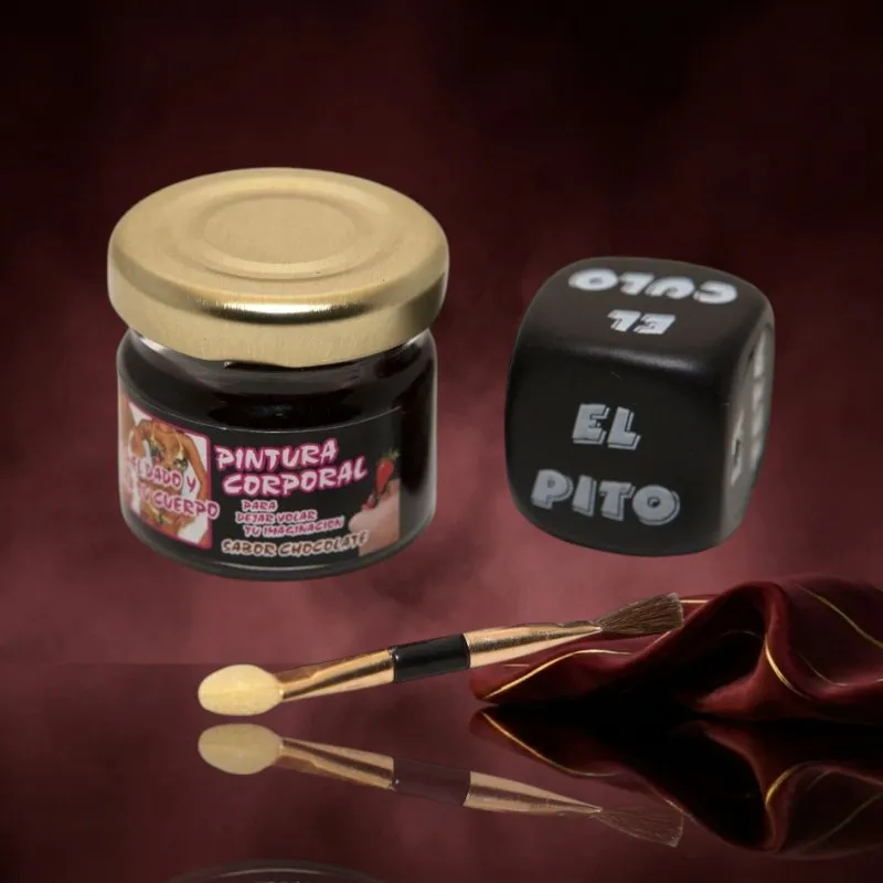 Diablo Picante Körperfarbe Schokolade und Würfel