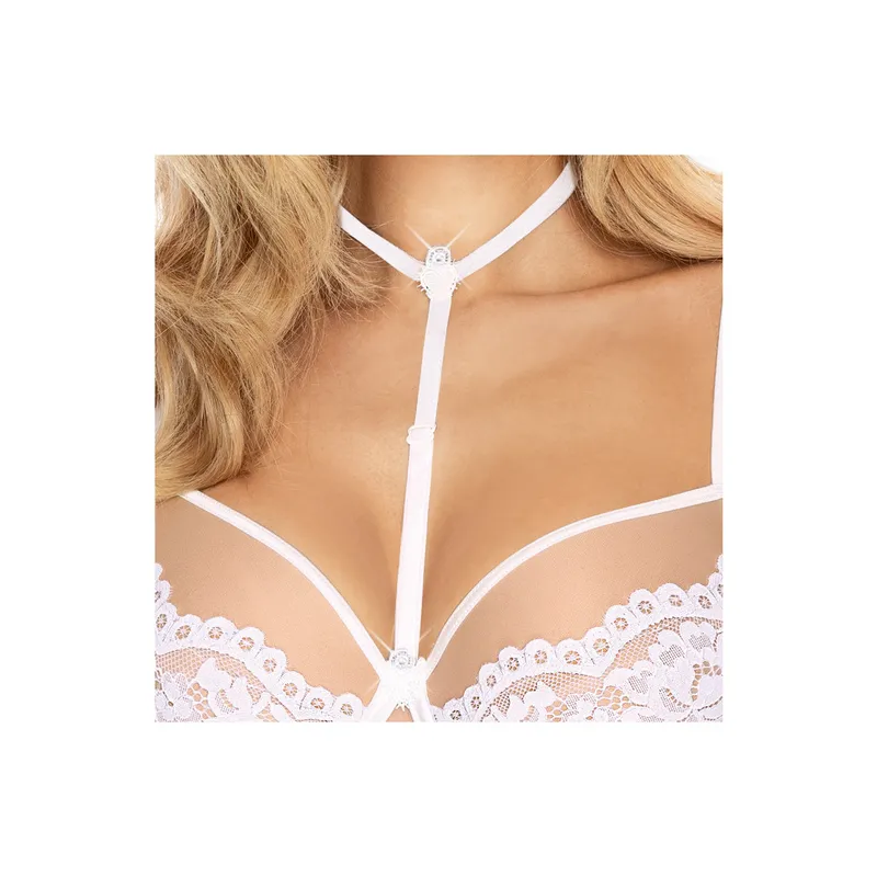 2-teiliger Chocker weiß S/L