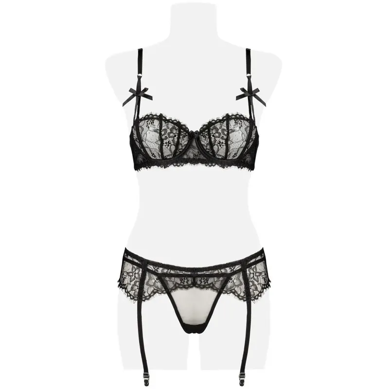 3-teiliges Straps-BH-Set 15121 - XL