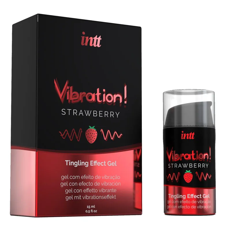 Vibration! Strawberry Tintelende Gel 15 ml