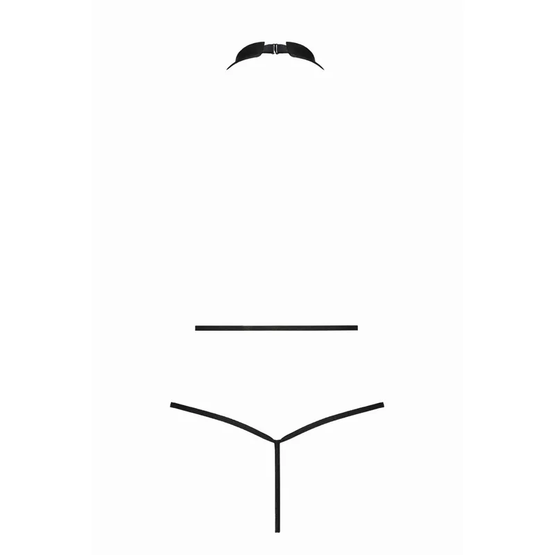 Wetlook Body Jannies schwarz von Passion