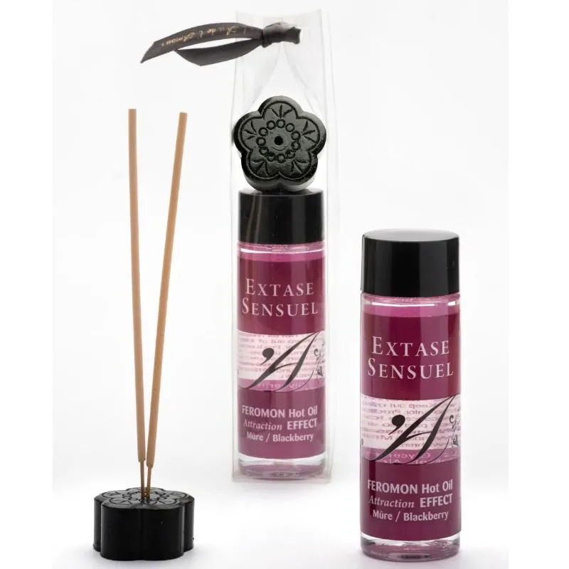 Extase Sensual Massageöl mit wärmeeffekt und Brombeer Pheromonen - 100 ml