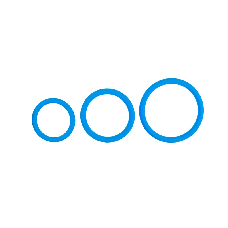Satz mit drei Größen Penisringe - Blau