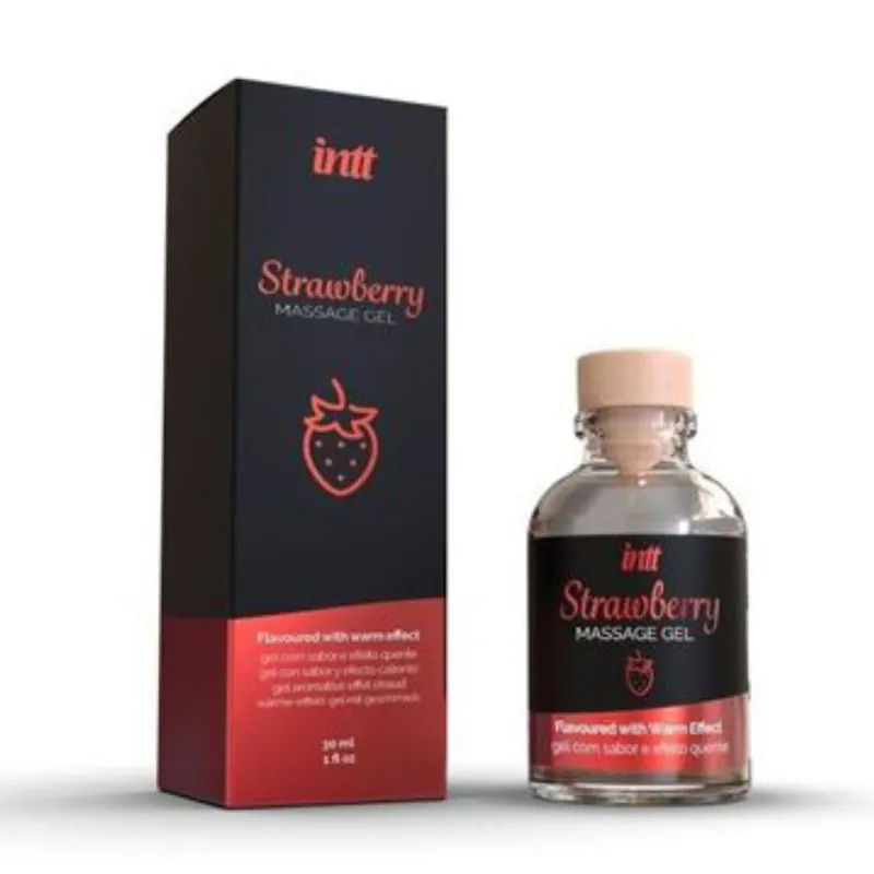 Intt wärmendes Massagegel Erdbeere - 30 ml