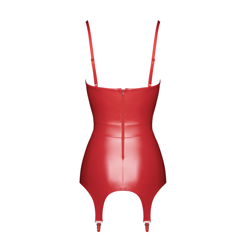 Bombshell Fierce Corsagen-Kleid F368 rot - 3XL