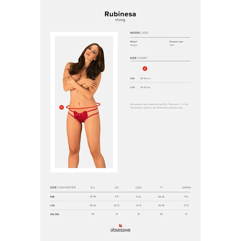 Rubinesa String Größe: S/M